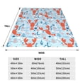 thumbnail image 3 of Balery Lobsters Manta de Felpa Suave y Acogedora – Cobija de Franela Aterciopelada para Cama, Lavable y Cálida para Sofá, Mascotas, Transpirable-80"x60", 3 of 7