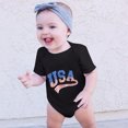 thumbnail image 6 of EnJoCho Summer Outfits for Baby Toddler Kids 4th Of July Love Prints Short Sleeve Independence Day Romper Jumpsuit Cloths Toddler Girl Trendy Clothing Casual Home Bodysuit, 6 of 7