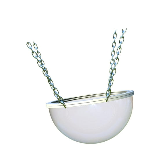 Hamaca colgante con forma de nido de pájaro para loros, con cadena y soporte transparente, ideal como columpio para jardín, patio, agapornis, césped y