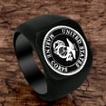 thumbnail image 2 of Men's Ring Simple Decorative Stainless Steel Ring Vintage Ring Middle Ring for Men, 2 of 6