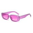 thumbnail image 1 of BUTABY Gafas de sol rectangulares para mujer, gafas de conducción retro de los años 90, marco cuadrado estrecho, protección UV400, 1 of 5