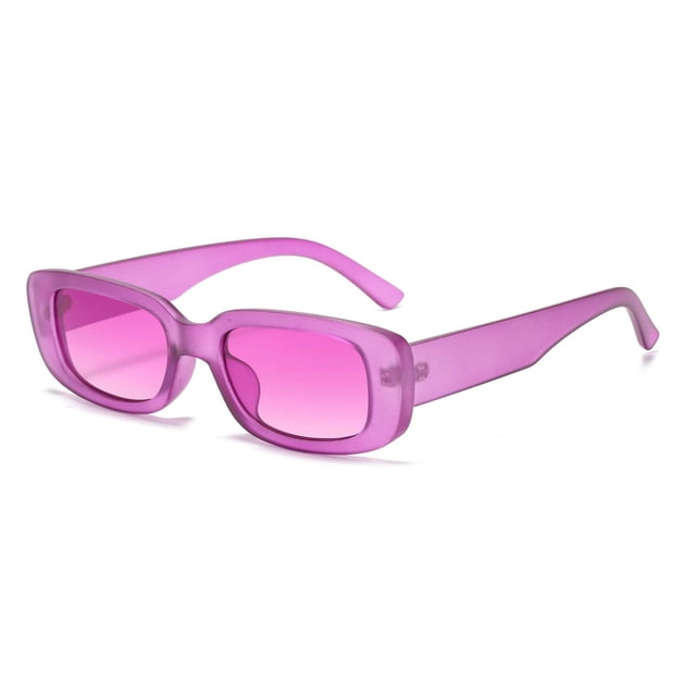 BUTABY Gafas de sol rectangulares para mujer, gafas de conducción retro de los años 90, marco cuadrado estrecho, protección UV400