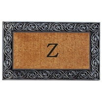 Calloway Mills Prestige Silver Monogram Outdoor Doormat 18" x 30" (Letter Z)