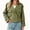 Army green, variant on Long Sleeve Double Breasted Women Casual Trench Coat Crop Jacket