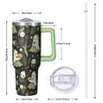 thumbnail image 2 of 40oz Halloween Tumbler with Handle – Pumpkin Skeleton Drinkware with Lid and Straw – Spooky Theme Travel Cup – Horror Aesthetic Coffee Mug, 2 of 5