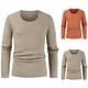 thumbnail image 5 of Mens Slim Fit Casual Shirt Long Sleeves Breathable T Shirts Base Layer Soft Top, 5 of 5