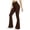 Brown -AD04, variant on Flare Leggings for Women with Pockets High Waisted No Front Seam Buttery Soft Gym Yoga Pants 2026 Black S