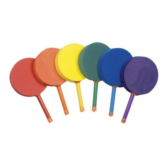 7 in. Racquetball Foam Paddle Set, Multicolor - Set of 6