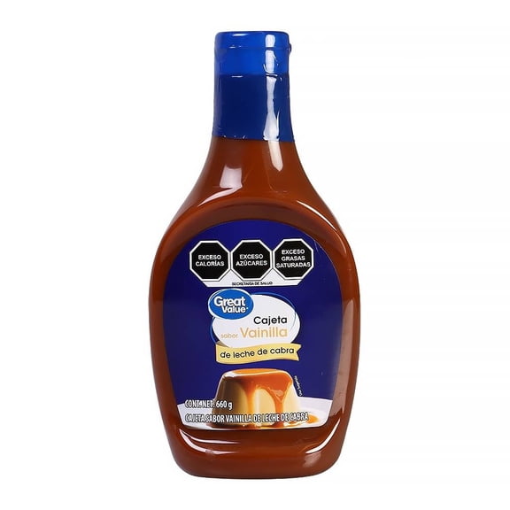 Cajeta Great Value sabor vainilla de leche de cabra 660 g