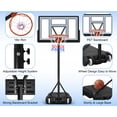 thumbnail image 3 of HONGGE Basketball Hoop, Portable Basketball Hoop System for Outdoor, Adjustable Height 5.7-10ft 44in Backboard Basketball Goal for Kids Teen and Adult, 3 of 8
