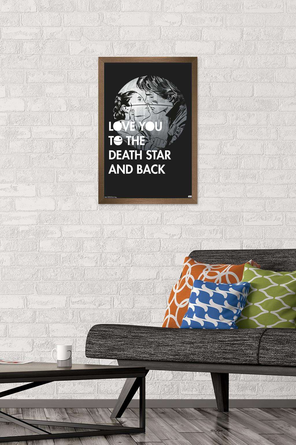 Star Wars: Saga - Love You Wall Poster, 14.725" x 22.375", Framed