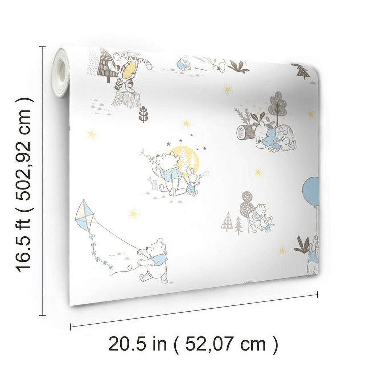 Disney Winnie the Pooh Playmates Peel and Stick Wallpaper