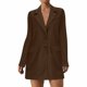 thumbnail image 2 of Puntoco Abrigo Moda Mujer Cálido Longitud Media Color Sólido Manga Larga Traje Chaqueta Liquidación Puntoco Puntoco-1, 2 of 7