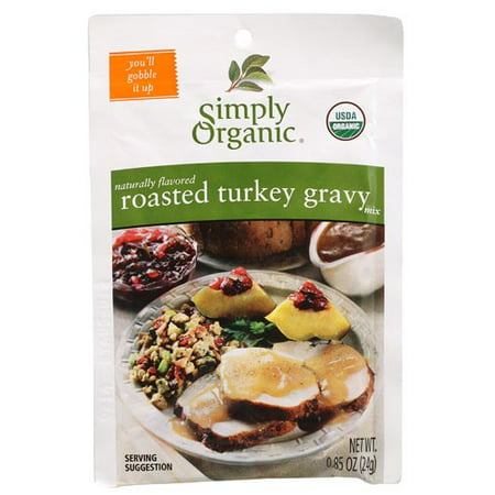 Simply Organic Roasted Turkey Gravy, Seasoning Mix, Certified Organic, 0.85 Ounce (Best Rated Turkey Gravy)