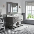 thumbnail image 3 of Water Creation Madalyn 60" Wood Double Bathroom Vanity in Cashmere Gray/White, 3 of 6