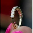 thumbnail image 2 of 2Ct Oval Cut Lab-Created Diamond Eternity Wedding Band 14K Yellow Gold Plated, 2 of 3