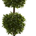 thumbnail image 3 of Nearly Natural 6' Sweet Bay Double Ball Artificial Topiary, Green, 3 of 4
