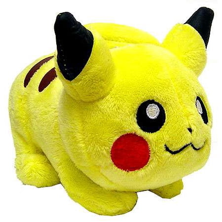 Pokemon Diamond Pearl Pikachu Plush Laying Down On All Fours