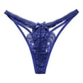 thumbnail image 1 of Eashery Womens Panties Womens Panties Seamless Low Waist Ultra Thin See Through Mesh Thong Panties Womens Panties Plus Size Blue L, 1 of 2