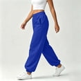 thumbnail image 6 of Yutgune Baggy Sweatpants Women High Waist Drawstring Ribbed Cuff Womens Sweatpants with Pockets, 6 of 9