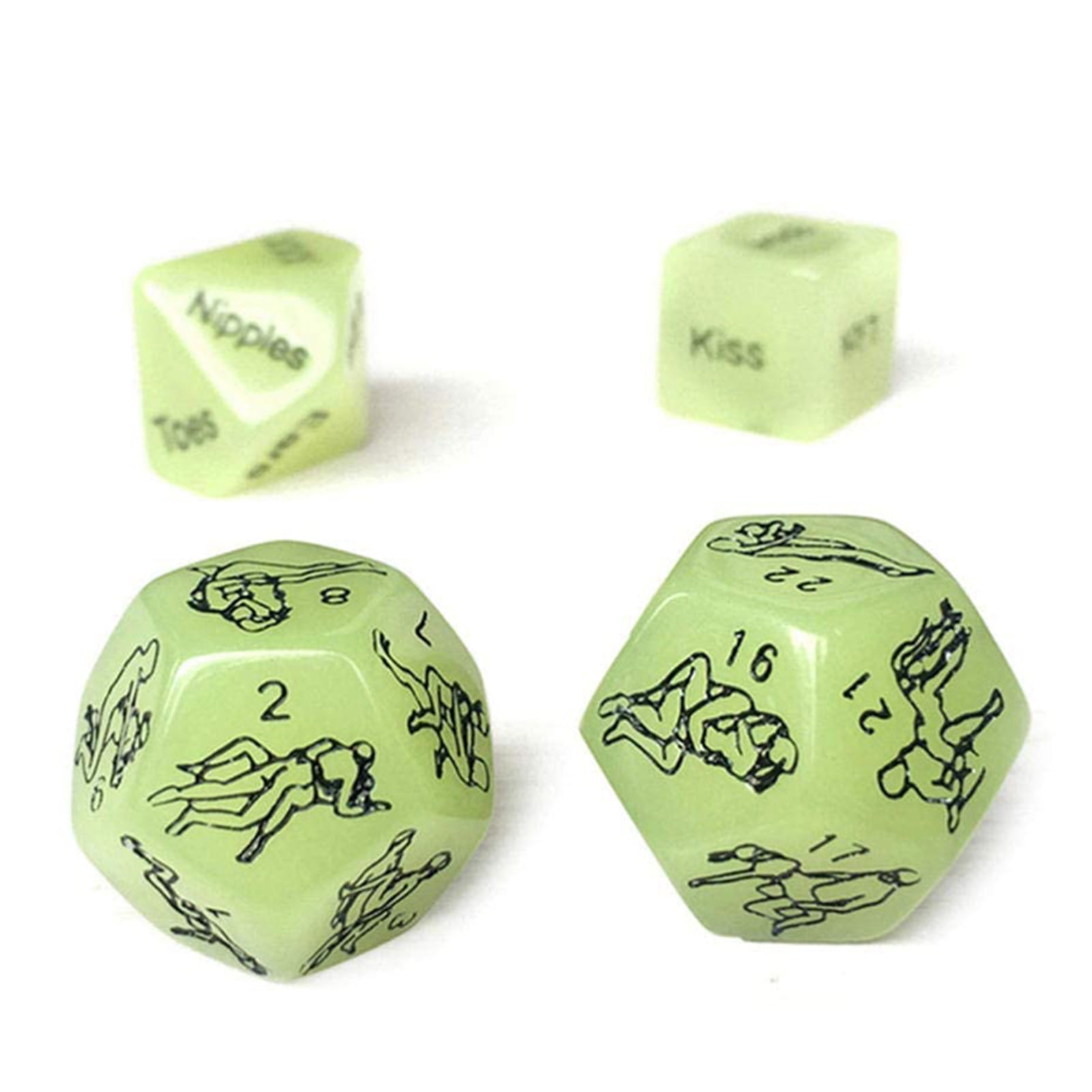 4pcs/set Sides Funny Dice Game Toy Set Adult Couple Bachelor Party Gift Love