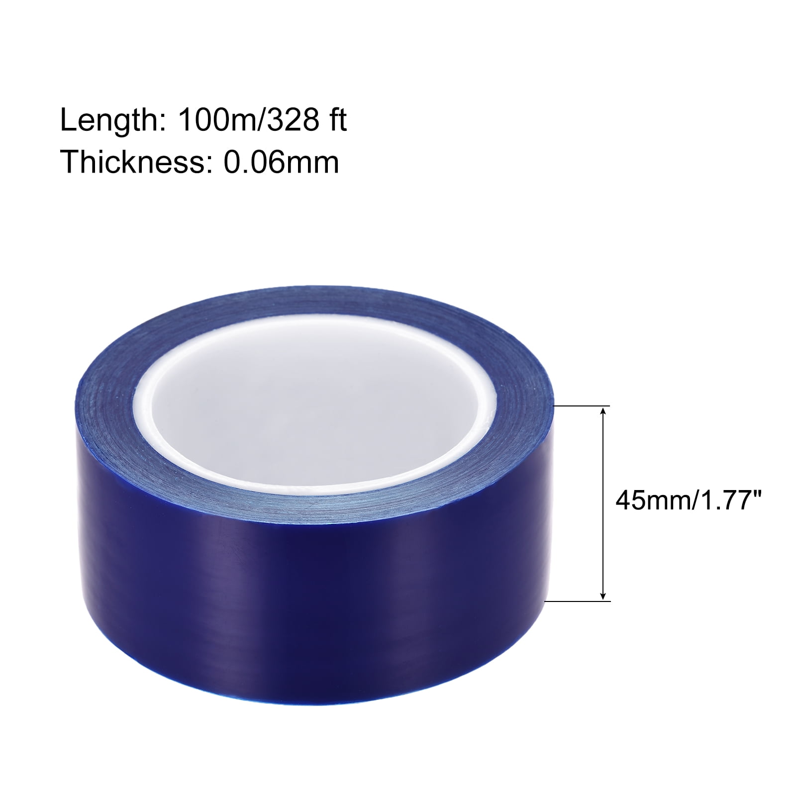 Unique Bargains PE Protective Film Removable Scratch Film for Surface Protection Blue 1.77" x 328Ft