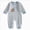 O32-Blue, variant on 12-18 Months Newborn Baby Boys And Girls Bodysuits Long Sleeved Bodysuits Sleep & Play Bodysuit