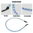 thumbnail image 4 of Unique Bargains 1 Pcs Rhinestone Hair Hoop Headband Hairband for Women 0.24 Inch Wide Blue, 4 of 7