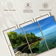 thumbnail image 6 of Elephant Stock Paradise Cove Photography Wall Art - Horizontal Multi Panel Canvas - Living Room Wall Decor - Nature Multi Panel - Green And Blue Decor - 50" x 32", 6 of 8