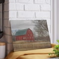 thumbnail image 5 of U R There Photography Eddy Road Grey I Rustic Farmhouse Tempered-Glass Cutting Board 8" x 11", 5 of 9