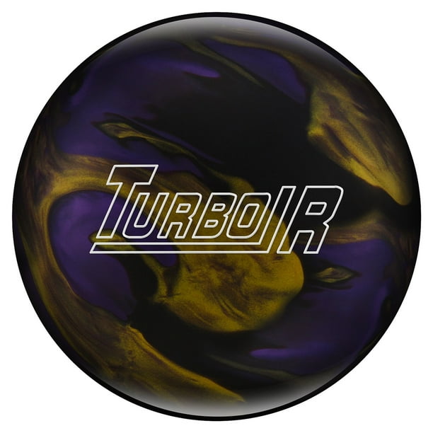 Ebonite Turbo/R Bowling Ball Black/Purple/Gold 14 lbs