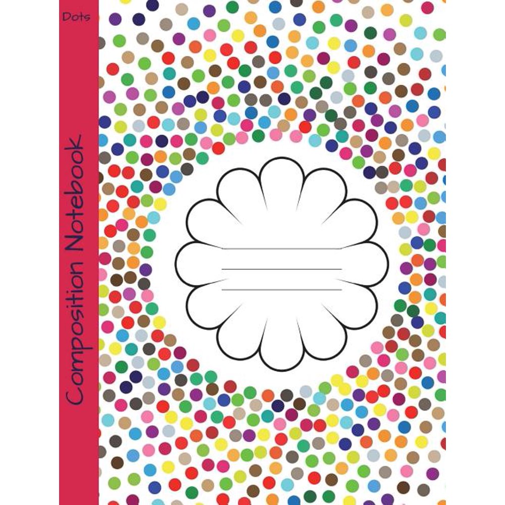 Composition Notebook Dots Graph Paper Book Colorful Spots Cover