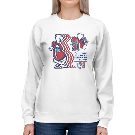 ICEE Retro Vibes - The Coldest Drink In Town Sweatshirt Women's