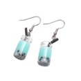 thumbnail image 1 of 1 par de pendientes de comida de té de la leche, joyería estética elegante y divertida, adornos colgantes para las orejas, accesorios de moda, Ropa, zapatos y accesorios Miscelánea Azul Jumpingount AP009611-02, 1 of 6
