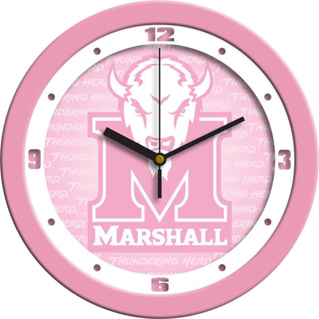 SunTime NCAA Marshall University Thundering Herd Traditional Wall Clock