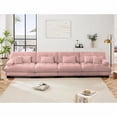 thumbnail image 4 of GAKMCIL 173.2" Loveseat Sofa, 4 Seater Modular Sectional Sofa, Large L Shaped Sectional Fluffy Couch, Deep Seat Sofas for Living Home, 4 of 11