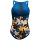 thumbnail image 2 of BañAdor Para Mujer Sin Mangas Cuello Redondo Flor/Hojas Estampado Labor De Retazos NatacióN Bikinis XBTCLXEBCO Azul；M, 2 of 3