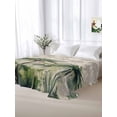 thumbnail image 6 of Summer Tropical Leaves Flat Sheets Only Queen Size, Soft Breathable Bed Top Sheets for Mattress, Green Palm Trees Botanical Luxury Bedding Flat Sheets for Home Hotel Bedroom Bed Protection, 6 of 9