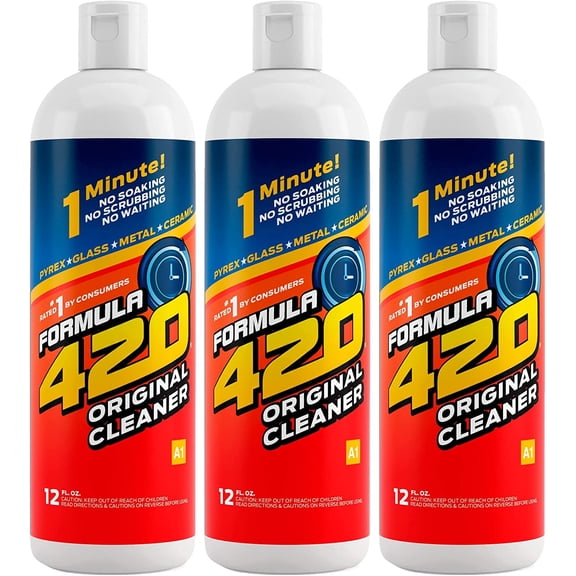 Formula 420 Glass Metal Ceramic Pipe Cleaner 12 Oz. 3 Pack