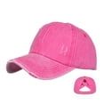 thumbnail image 3 of LEKODE Workout Hats for Women Women's Trucker Hats Golf Hats Men Cap Hat Golf Caps Baseball Hats for Men Vintage Trucker Hats for Men Hot Pink One Size, 3 of 4