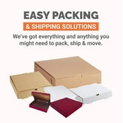 Ucanpack Easy Fold Mailing Boxes, Self-Locking Corrugated Mailers for Packaging White/Kraft 12½x12½x2½ - 50 Pcs