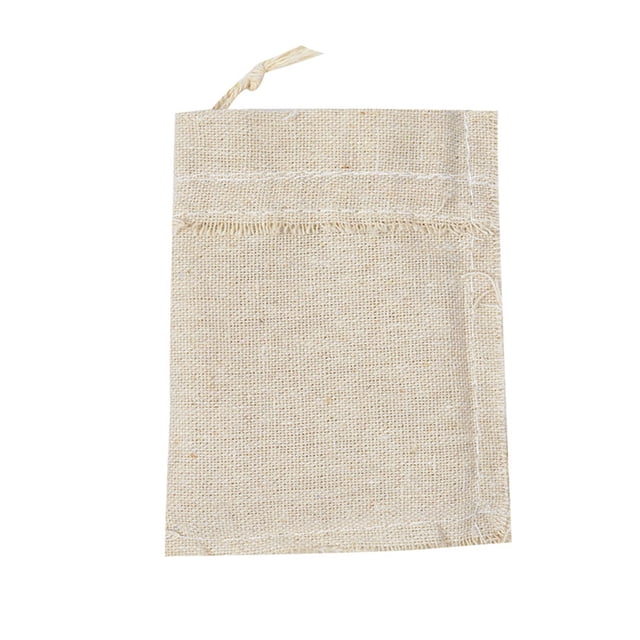 Bewildely Bolsa con cordón de 10 uds, bolsa con cordón de lino y algodón de arpillera Natural para almacenamiento de alimentos y hierbas, bolsa con Almacenamiento y organización del hogar Bewildely HA6936-00B