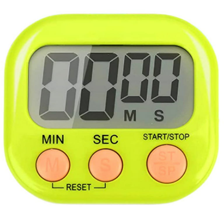 1Pack Multi-Function Electronic Timer - Magnetic Digital Timers Big LCD  Display The Loud / Silent Switch Countdown Timer Extensively Use in Break