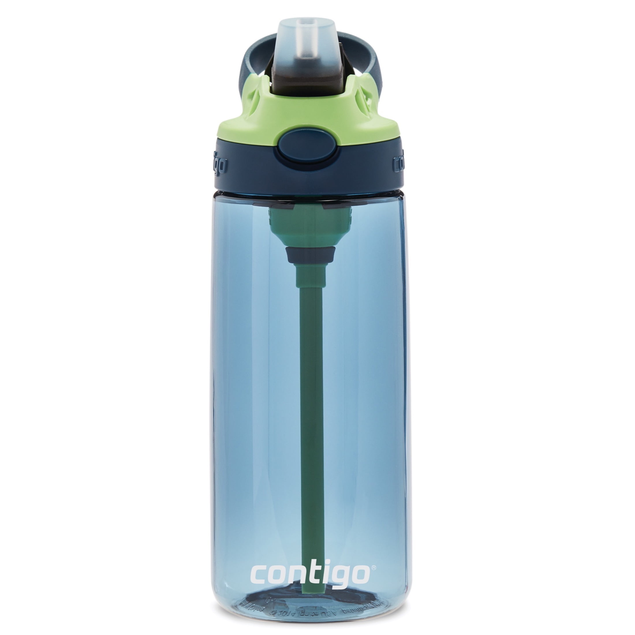 Contigo Fit Plastic Water Bottle with AUTOSPOUT Straw Lid, Blue Amp, 32 fl  oz.