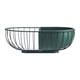 thumbnail image 1 of Escurridor Para Sala De Estar, Plato De Frutas, Bandeja De Metal Para Frutas Y Verduras, Cesta De Almacenamiento De Verduras Concisa Moderna Con Medio Cuenco, Cesta De Frutas De Hierro Forjado Vogacara HA025814-01, 1 of 7