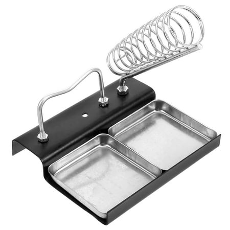 

Soldering Iron Stand Table Holder Rectangle Support Metal Two-seater Heavy Desktop