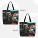 thumbnail image 2 of Balery Futuristic Robot Hummingbird Bolsa de Mano para Mujeres con Cremallera, Bolsa de Gimnasio con Compartimentos, Bolsa para Laptop, Bolsa para Trabajo, 2 of 7