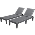 thumbnail image 6 of Devoko Set of 2 Outdoor Patio Chaise Lounge Chairs, Rattan Style, Multi-angle Adjustable, 6 of 7
