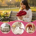 thumbnail image 7 of 39/59In Handmade Crochet Rose Bouquet Throw Blanket, Bouquet-Style Floral Throw Blanket, Soft DIY Bouquet-Style Home Decor for Valentine's, 7 of 7
