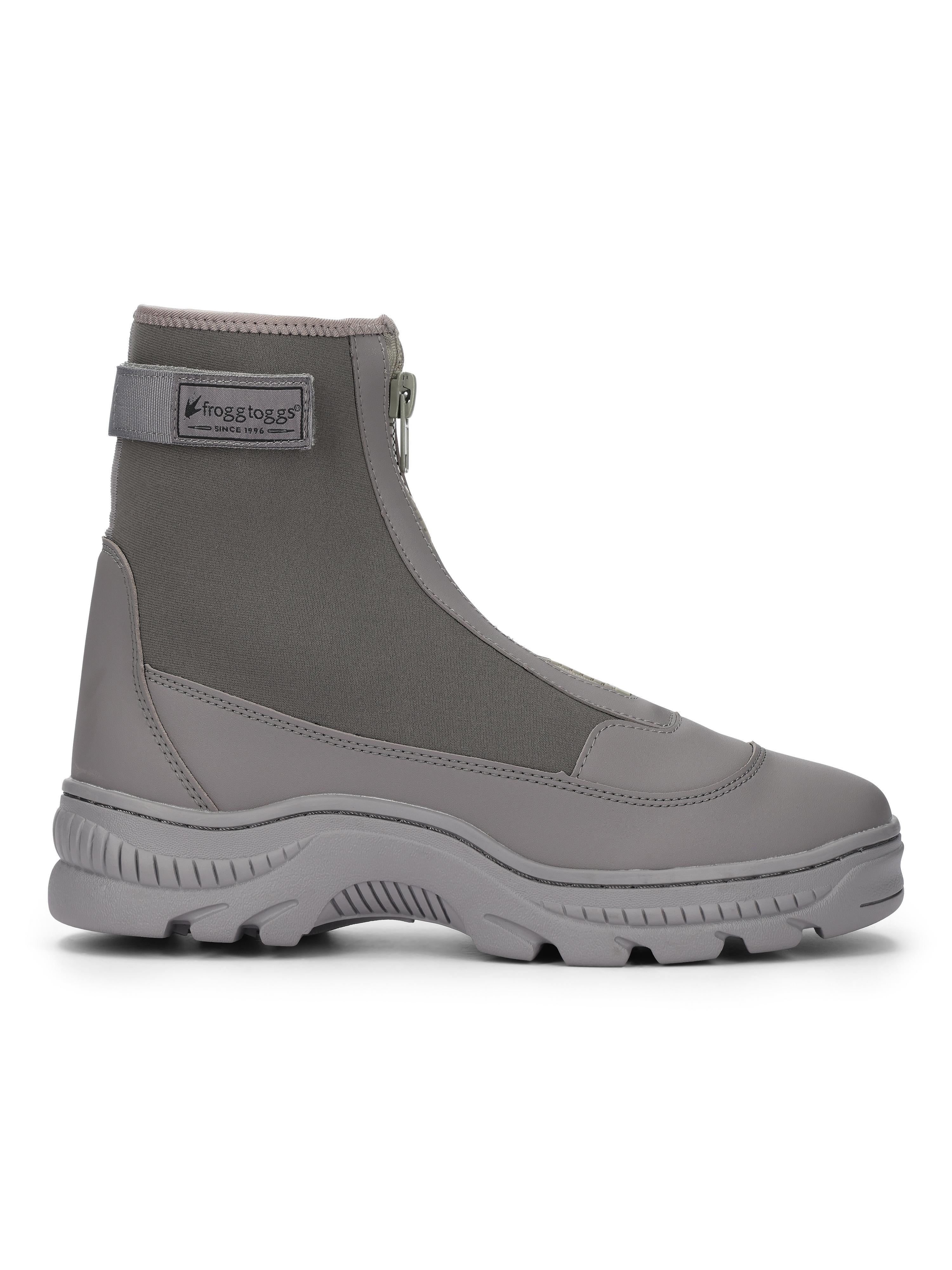 Frogg Toggs Men’s Aransas Boots with Ankle Strap, Surf and Sand Water Shoes, Gray (Men’s Shoes)